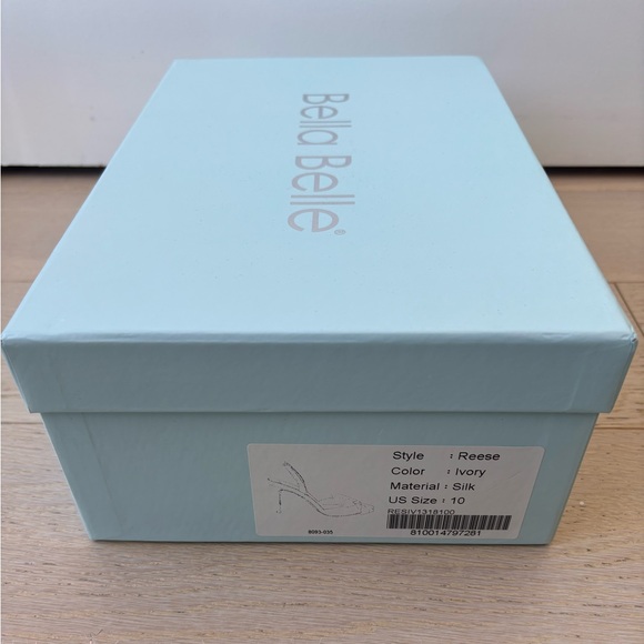 NIB Bella Belle Reese Pointed Toe Wedding Slingback Heels with Bow - Picture 10 of 10